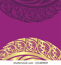 Floral nature pattern card vector illustration