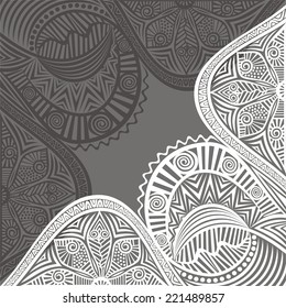 Floral nature pattern card vector illustration