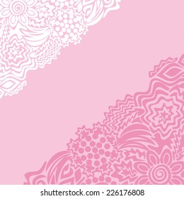 Floral nature pattern card vector illustration