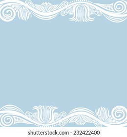 Floral nature pattern card vector illustration