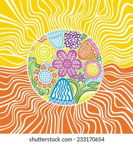 Floral nature pattern card vector illustration