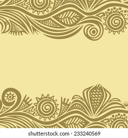 Floral nature pattern card vector illustration