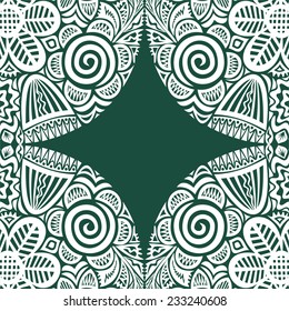 Floral nature pattern card vector illustration