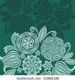Floral nature pattern card vector illustration