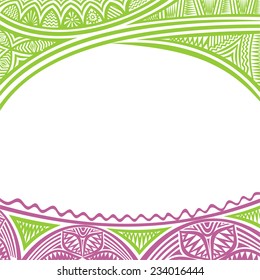 Floral nature pattern card vector illustration