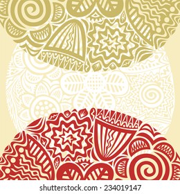 Floral nature pattern card vector illustration