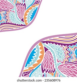 Floral nature pattern card vector illustration