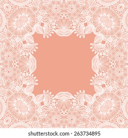 Floral nature pattern card vector illustration