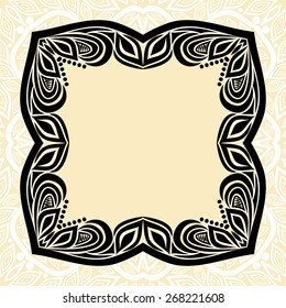 Floral nature pattern card vector illustration