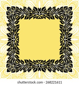 Floral nature pattern card vector illustration
