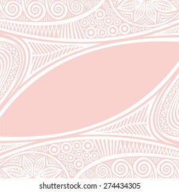 Floral nature pattern card vector illustration