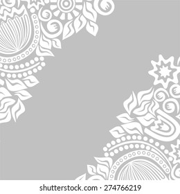 Floral nature pattern card vector illustration