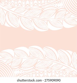 Floral nature pattern card vector illustration
