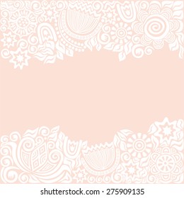 Floral nature pattern card vector illustration