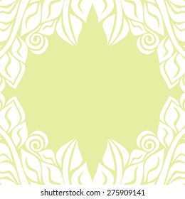 Floral nature pattern card vector illustration