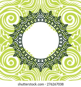 Floral nature pattern card vector illustration