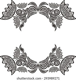 Floral nature pattern card vector illustration