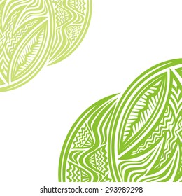 Floral nature pattern card vector illustration