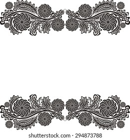 Floral nature pattern card vector illustration