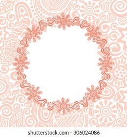 Floral nature pattern card vector illustration