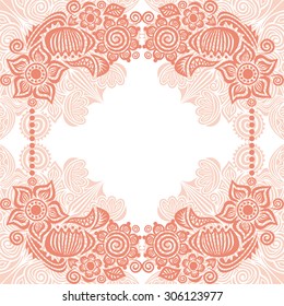 Floral nature pattern card vector illustration