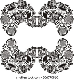 Floral nature pattern card vector illustration