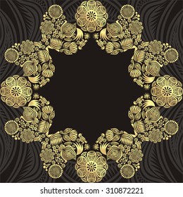 Floral nature pattern card vector illustration
