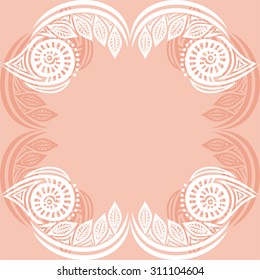 Floral nature pattern card vector illustration