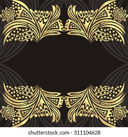 Floral nature pattern card vector illustration