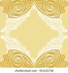 Floral nature pattern card vector illustration