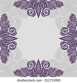 Floral nature pattern card vector illustration