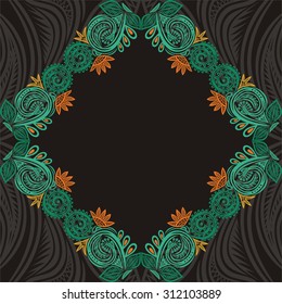 Floral nature pattern card vector illustration