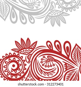 Floral nature pattern card vector illustration