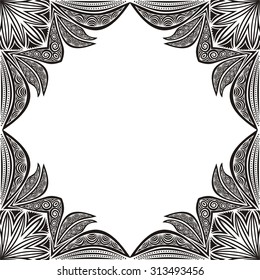 Floral nature pattern card vector illustration