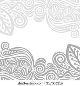 Floral nature pattern card vector illustration