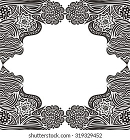 Floral nature pattern card vector illustration