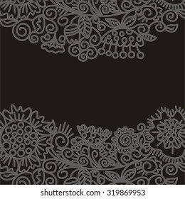 Floral nature pattern card vector illustration