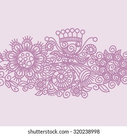 Floral nature pattern card vector illustration