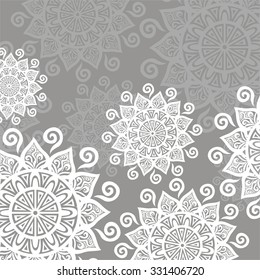 Floral nature pattern card vector illustration