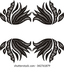 Floral nature pattern card vector illustration