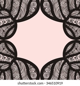 Floral nature pattern card vector illustration
