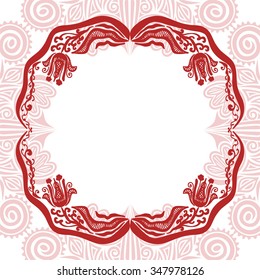 Floral nature pattern card vector illustration