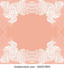 Floral nature pattern card vector illustration