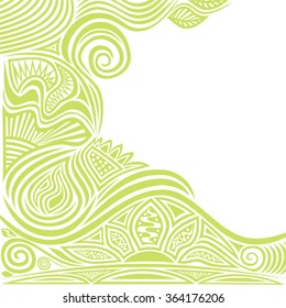 Floral nature pattern card vector illustration