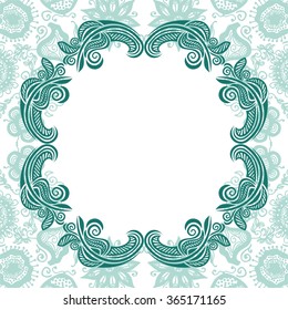 Floral nature pattern card vector illustration
