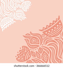 Floral nature pattern card vector illustration