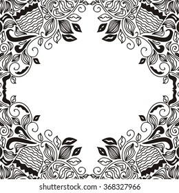 Floral nature pattern card vector illustration