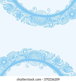 Floral nature pattern card vector illustration