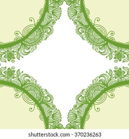 Floral nature pattern card vector illustration