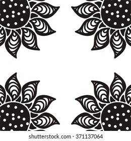 Floral nature pattern card vector illustration